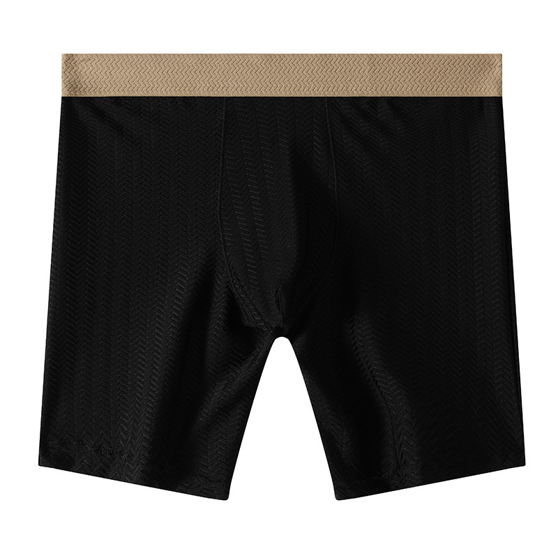 Mens Boxer Shorts Homme Nylon  - Long Leg Trunk Men 评论和价格