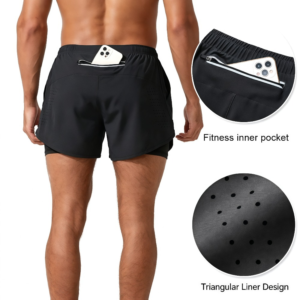 1Pcs Men Athletic Running Shor - Compression Shorts Athletes 评论和价格