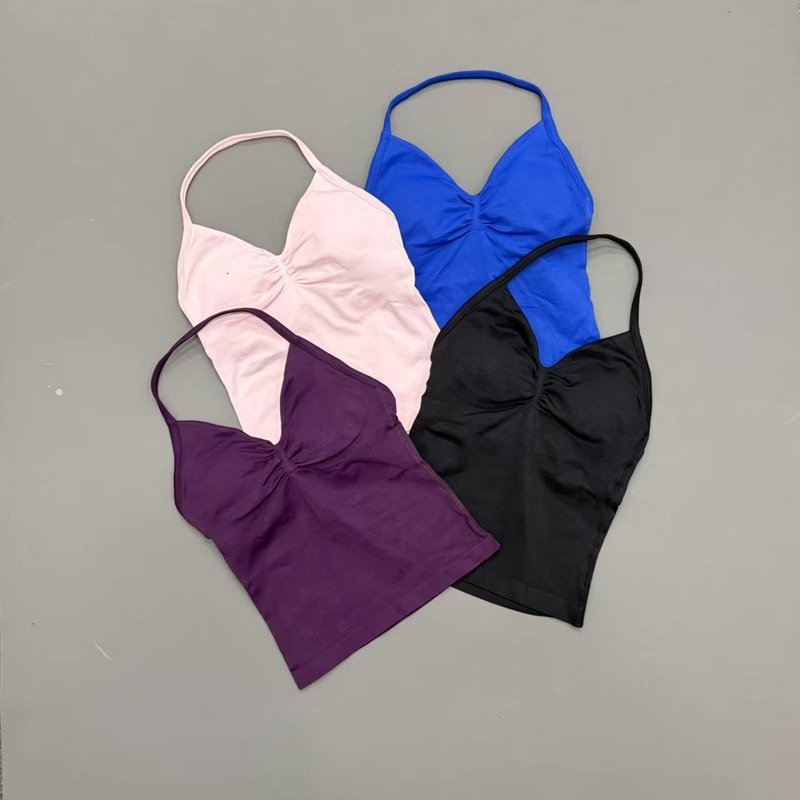 Gym Women Sports Tank Top Seam - Suspender Tank Top 评论和价格