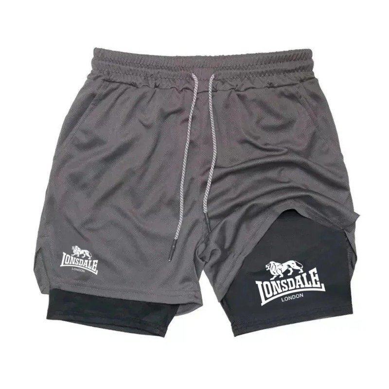 Print 2 in 1 Running Shorts fo - Compression Shorts Athletes 评论和价格