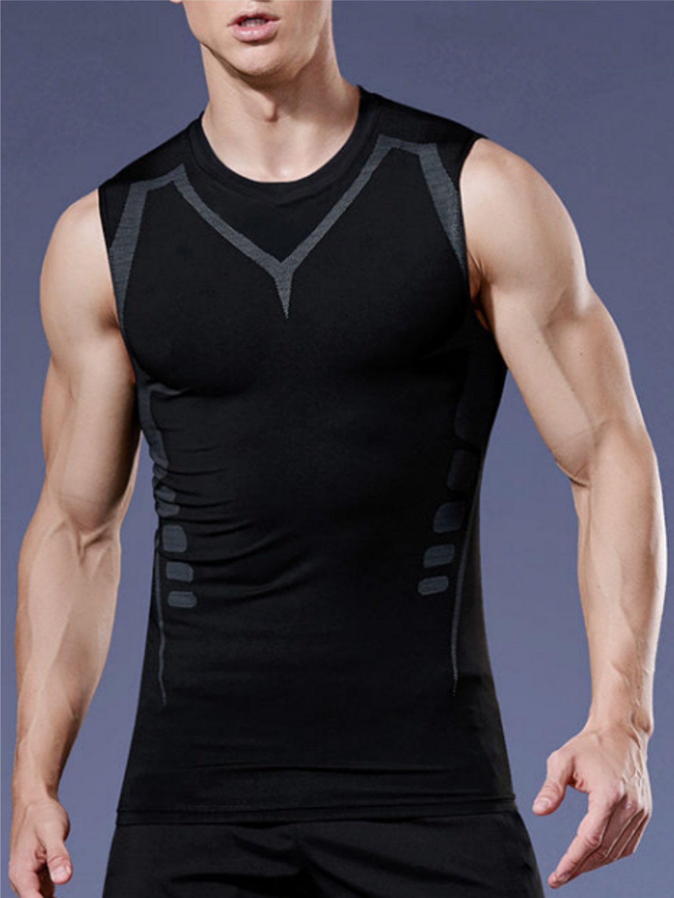 Men's Tight Vest Compression S - T Shirt Tight Fit 评论和价格
