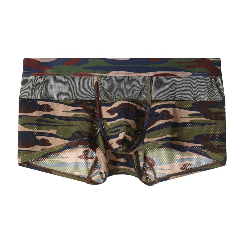 Camouflage Boxer Shorts Men Po - Mesh Sport Boxer 评论和价格