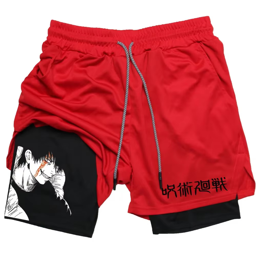 Anime Jujutsu Kaisen Gym Short - Compression Shorts Athletes 评论和价格
