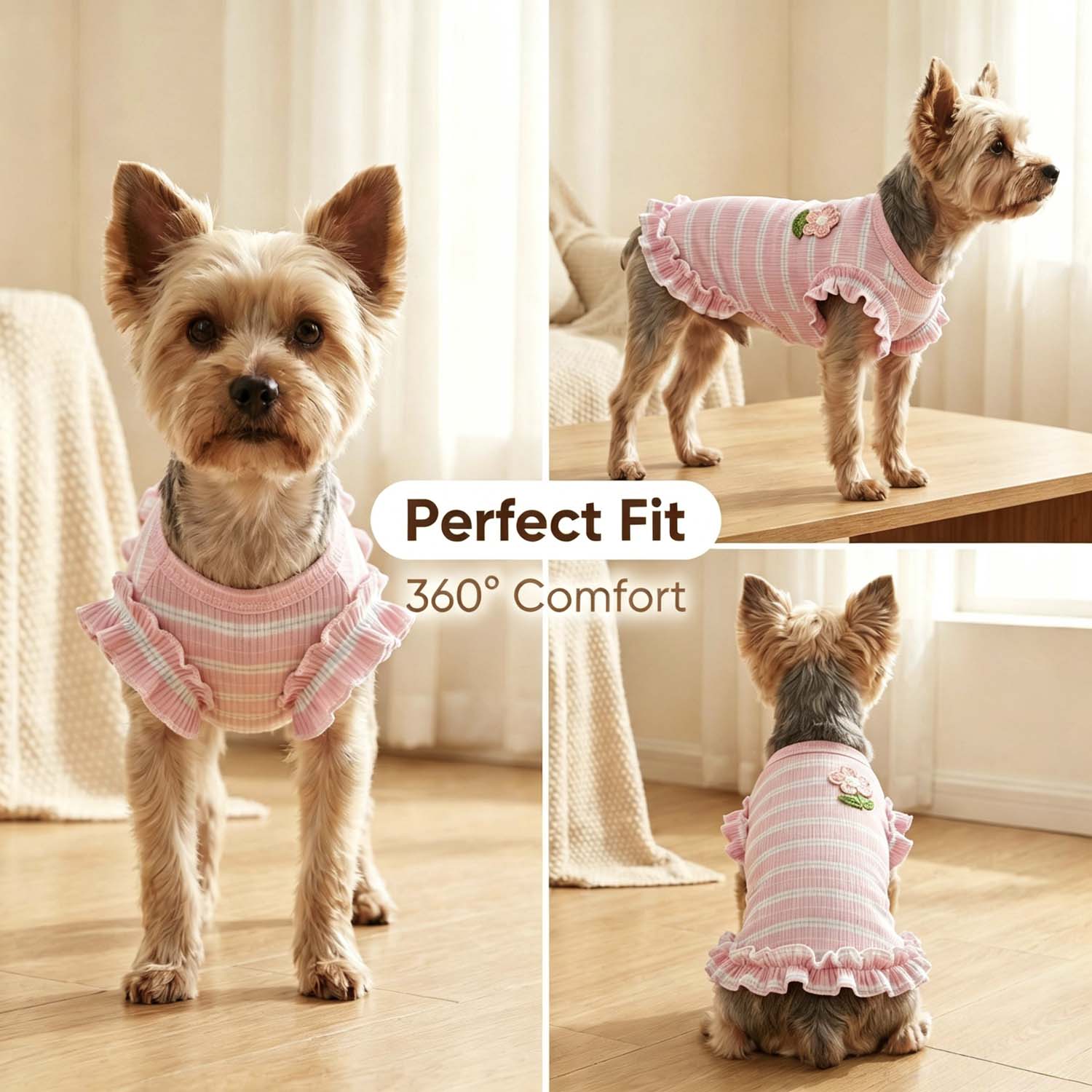 1PC Cute Ruffled Striped Summe - Tank Top Ribbed 评论和价格