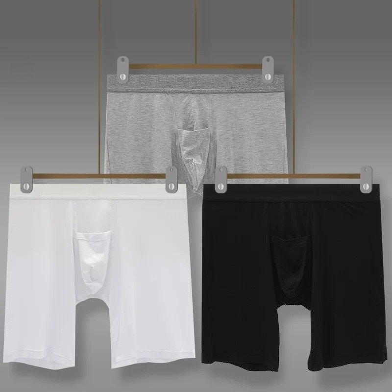 Men's Bulge Boxy Underwear Ext - Long Leg Trunk Men 评论和价格