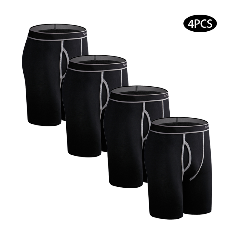 4pcs Long Cotton Underwear Man - Boxer Shorts Modal 评论和价格