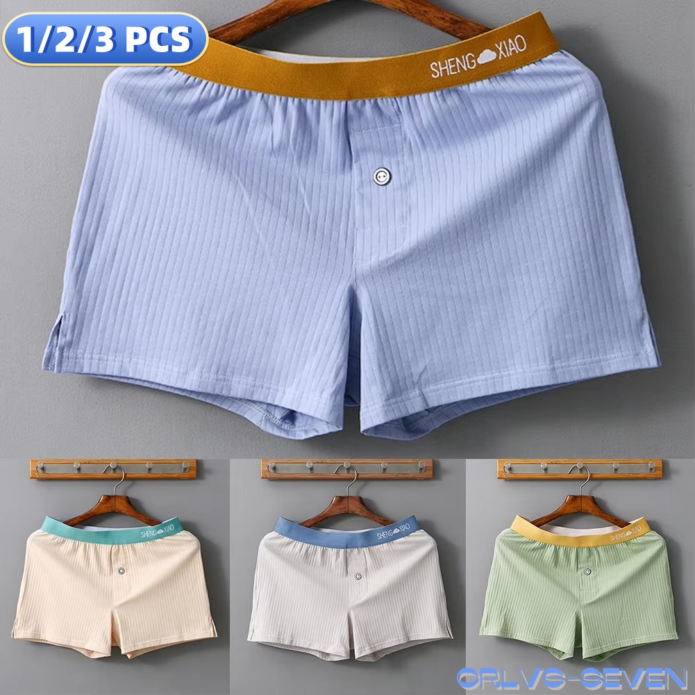 1/2/3 PCS Men's Panties Cotton - Boxer Shorts Modal 评论和价格