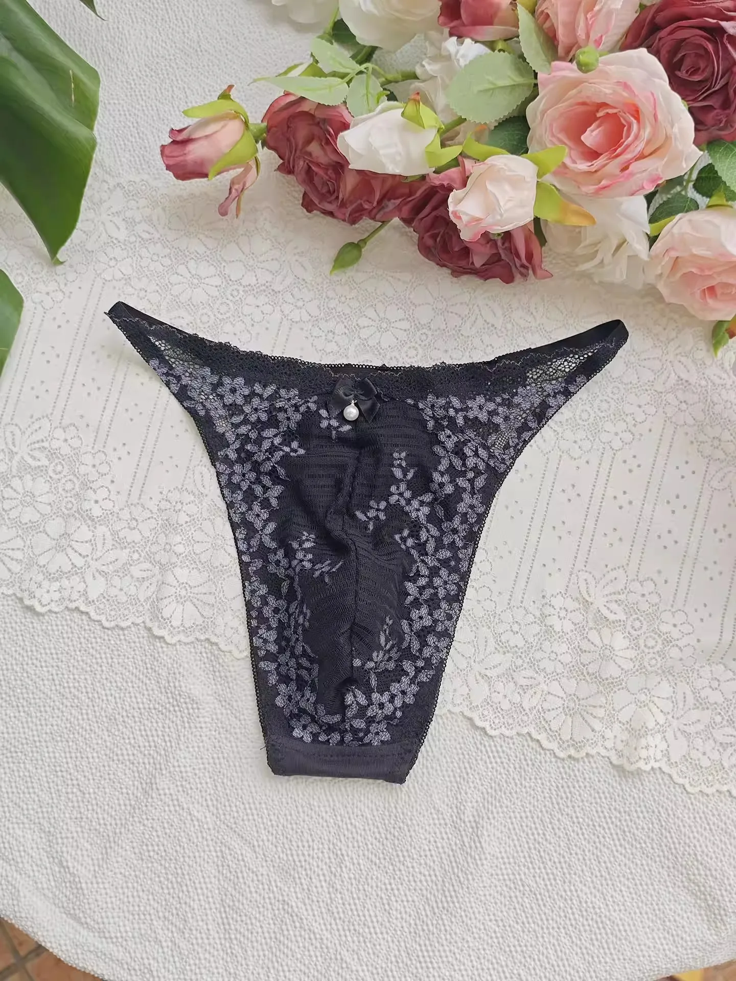 Black Lace Man's T-brief Embro - Boxer Brief Pack Cotton 评论和价格
