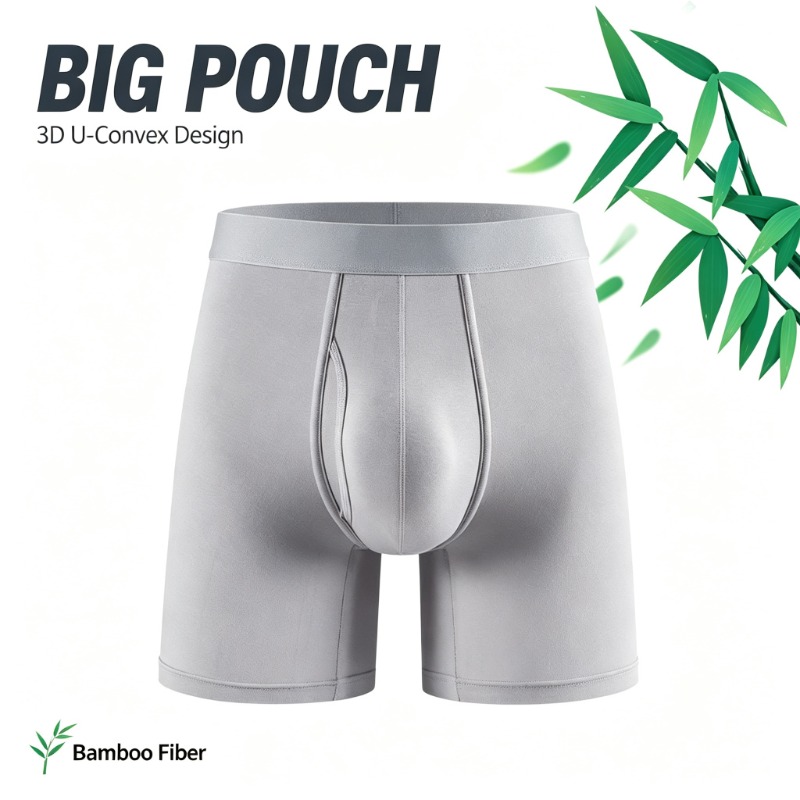 Men Bamboo Fiber Boxer Briefs  - Bamboo Fiber Trunk 评论和价格