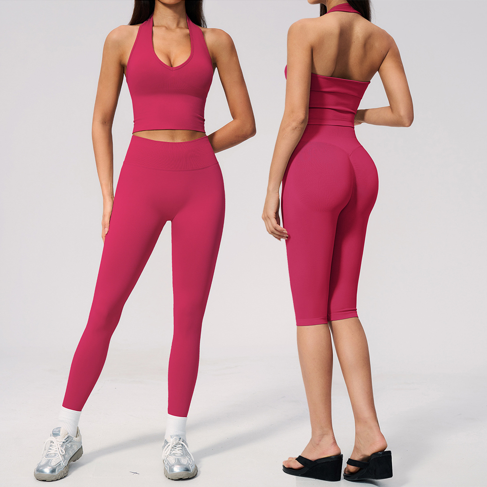 Seamless Yoga Suit 2PCS Women  - Compression Shorts Athletes 评论和价格
