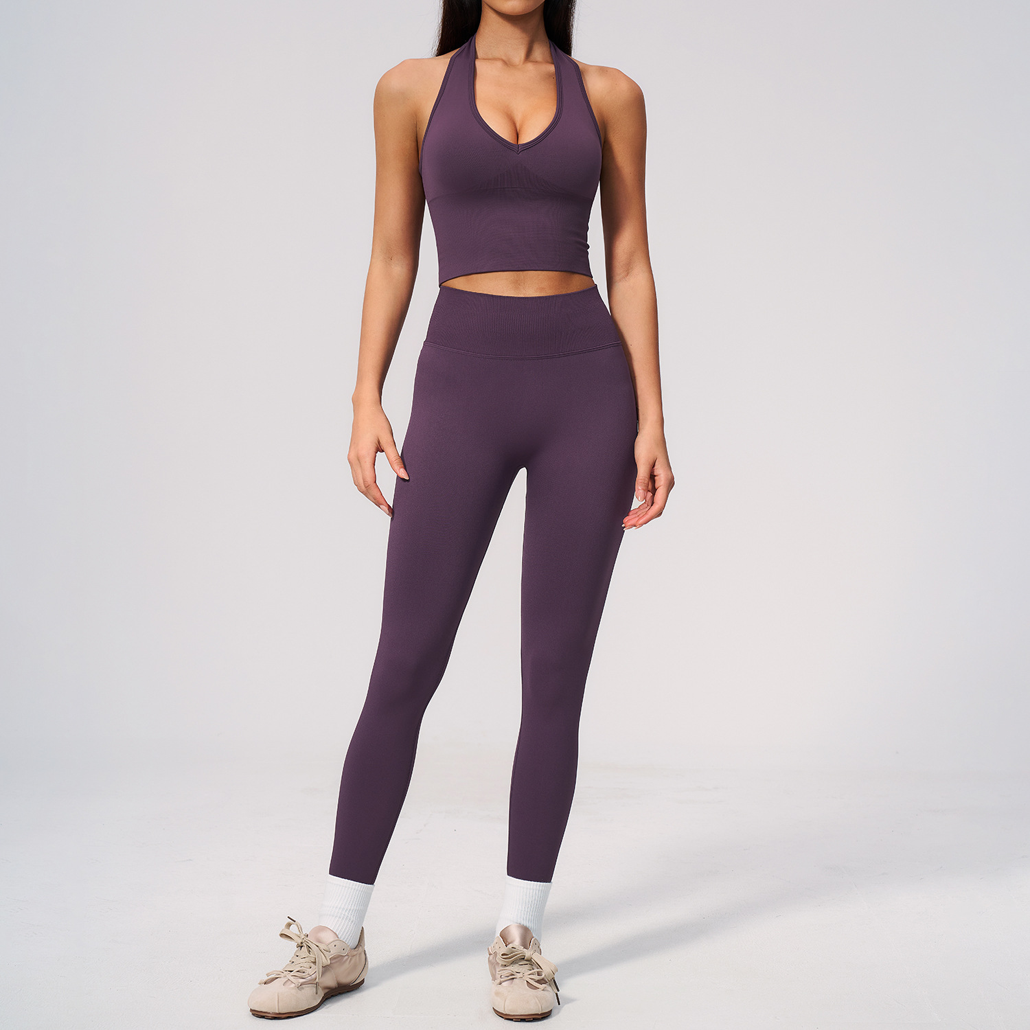 Seamless Yoga Suit 2PCS Women  - Compression Shorts Athletes 评论和价格