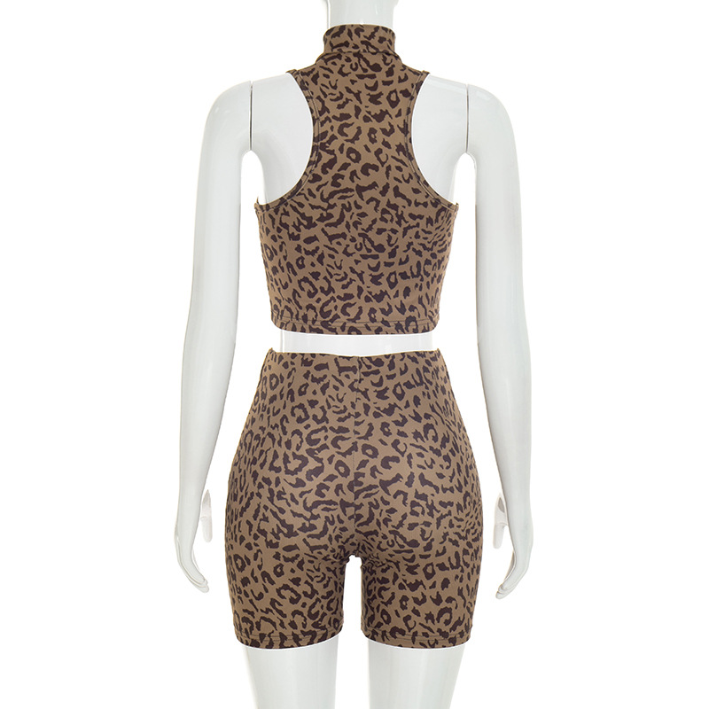 Leopard Print Ribbed Slim 2 Pi - Tank Top Ribbed 评论和价格
