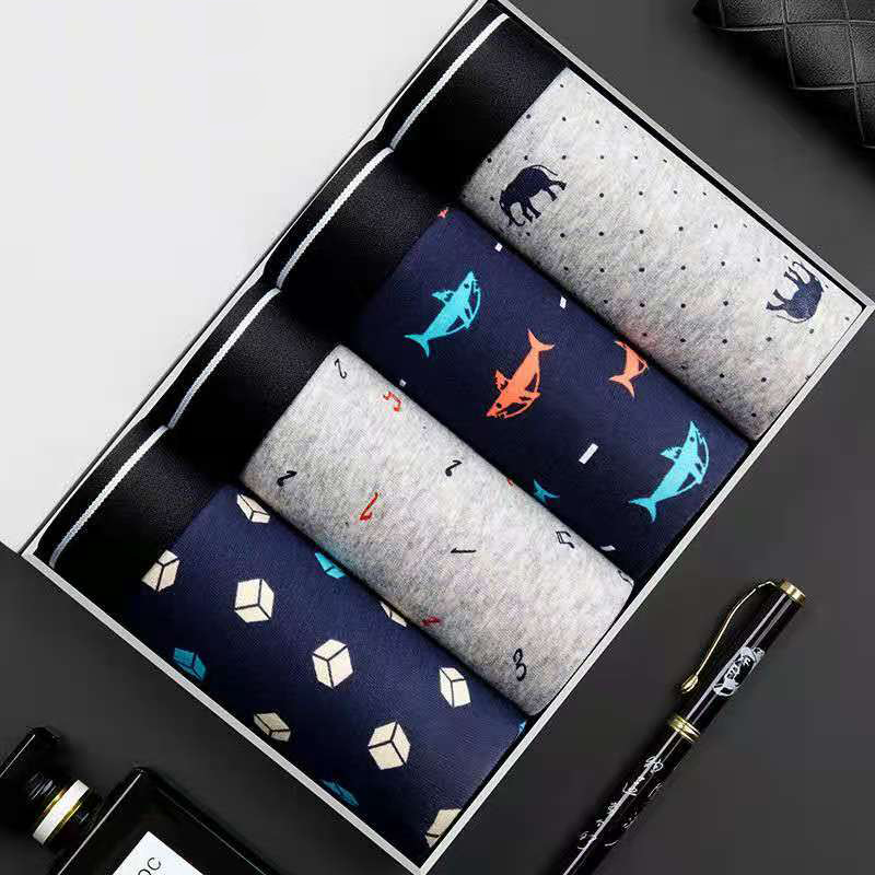 4Pcs/Lot Boxer Shorts Men Unde - Multi Pack Underwear 评论和价格