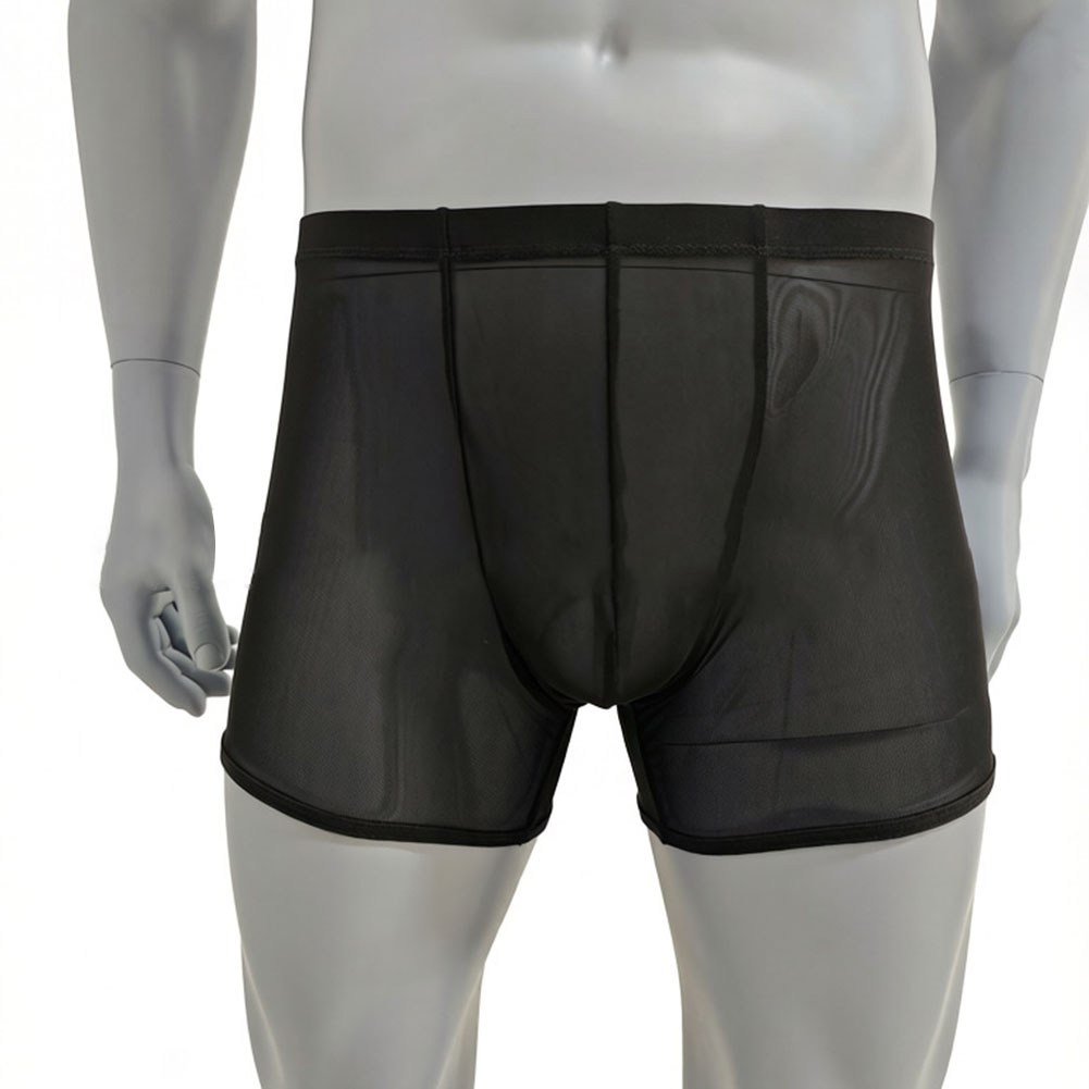 Men Mesh See-through Ultra-thi - Long Leg Trunk Men 评论和价格