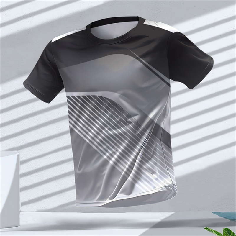 Men Sports Short Sleeve T-Shir - T Shirt Tight Fit 评论和价格