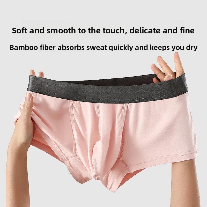 Men Bamboo Fiber Boxer Briefs  - Bamboo Fiber Trunk 评论和价格