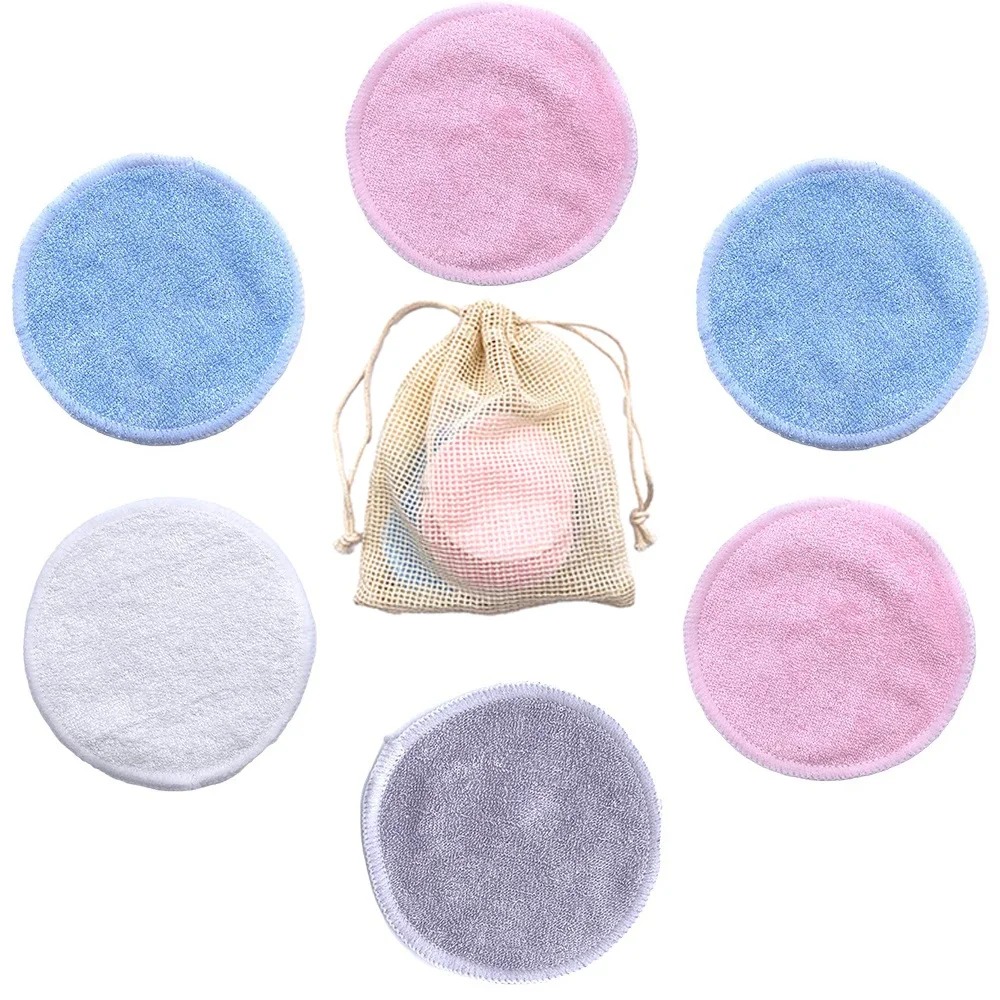 10PC Reusable Makeup Remover P - Bamboo Fiber Trunk 评论和价格