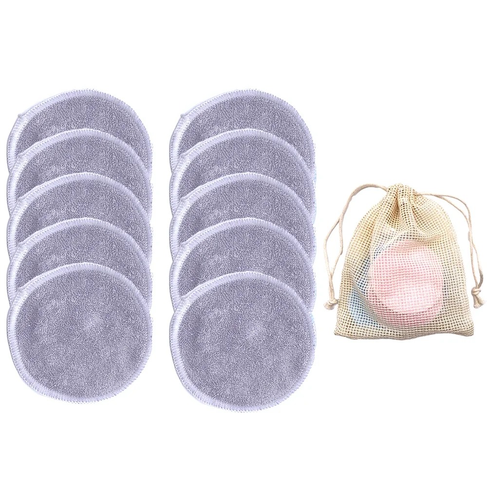 10PC Reusable Makeup Remover P - Bamboo Fiber Trunk 评论和价格