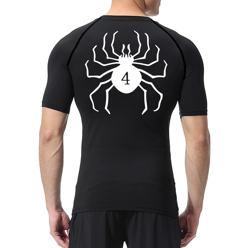 Spider Print Compression Shirt - Base Layer Top 评论和价格