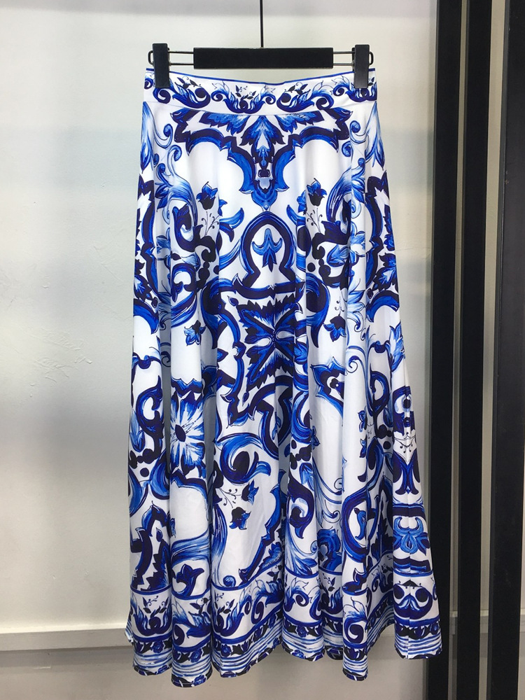Summer Bohemain Blue And White - Suspender Tank Top 评论和价格