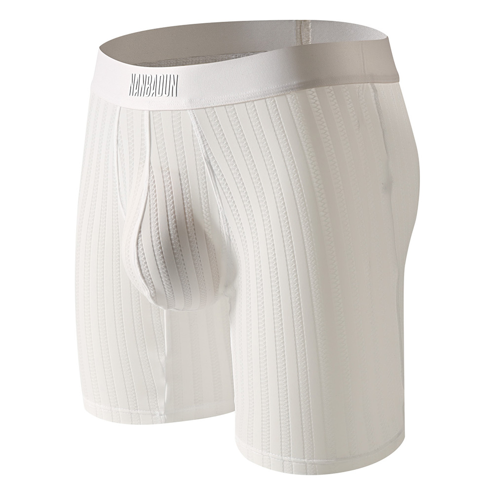 Men Ice Silk Long Leg Shorts B - Long Leg Trunk Men 评论和价格