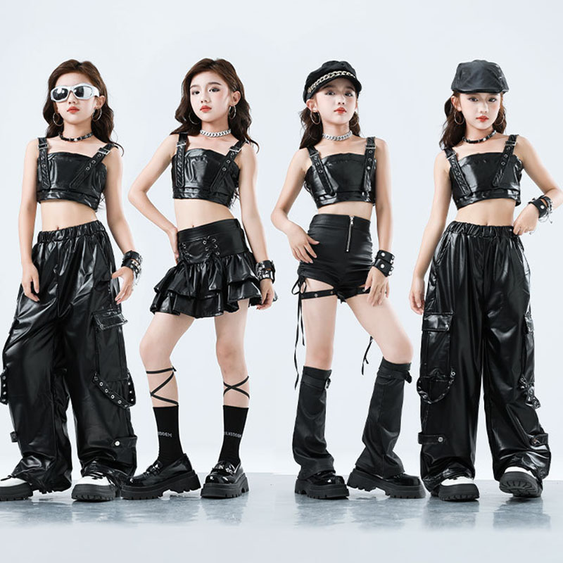 Kid Kpop Hip Hop Clothing Blac - Suspender Tank Top 评论和价格