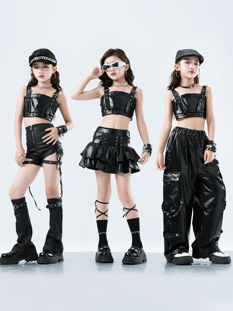 Kid Kpop Hip Hop Clothing Blac - Suspender Tank Top 评论和价格