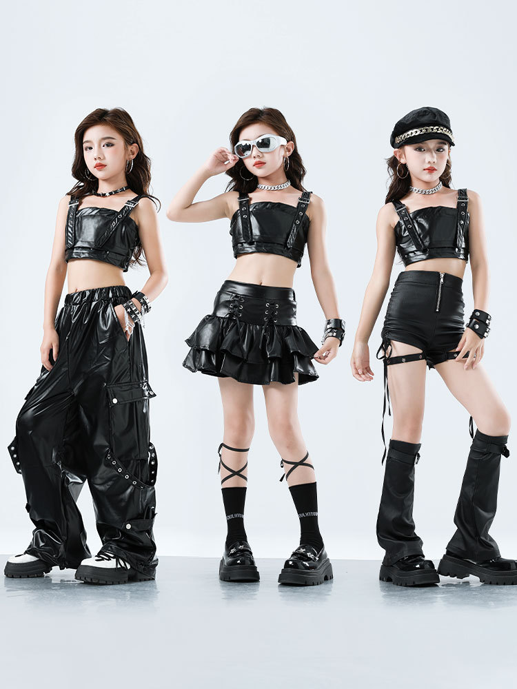 Kid Kpop Hip Hop Clothing Blac - Suspender Tank Top 评论和价格