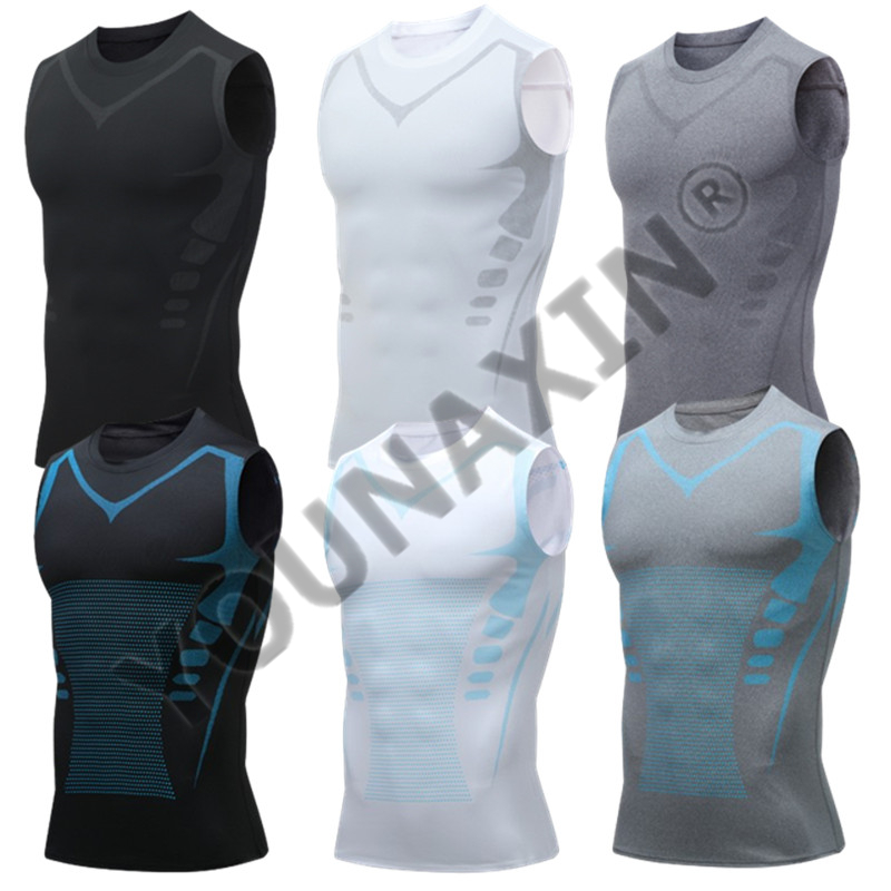 3 Pieces Men's Sleeveless T-Sh - Base Layer Top 评论和价格