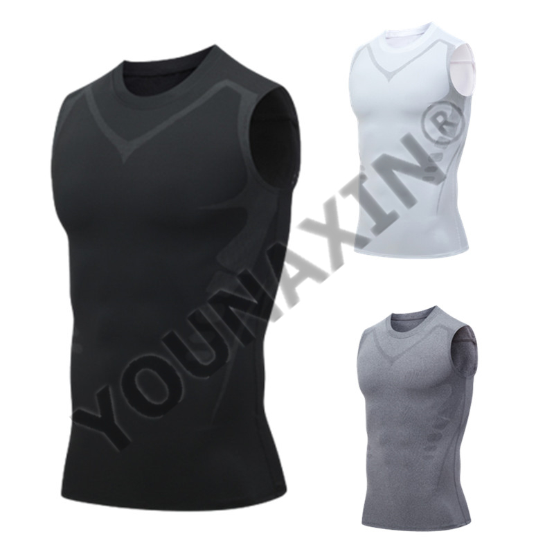 3 Pieces Men's Sleeveless T-Sh - Base Layer Top 评论和价格