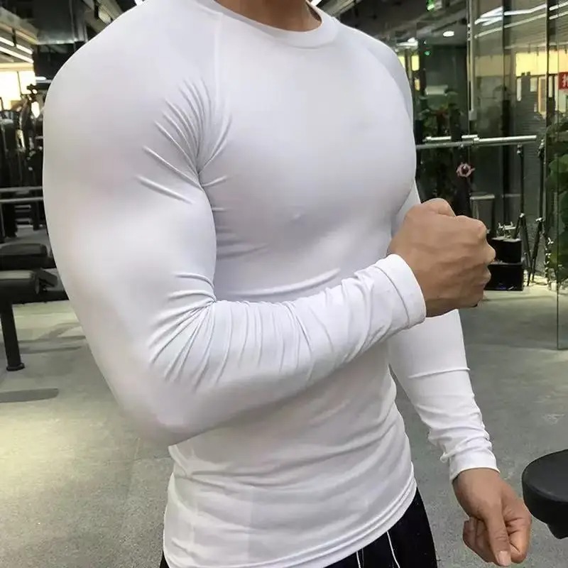 Men Sport T-shirt Quick Dry Bo - T Shirt Tight Fit 评论和价格