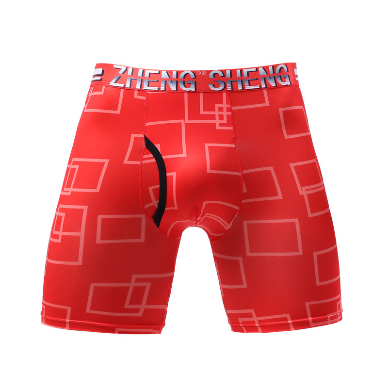 Mens Underwear Boxers Shorts H - Long Leg Trunk Men 评论和价格