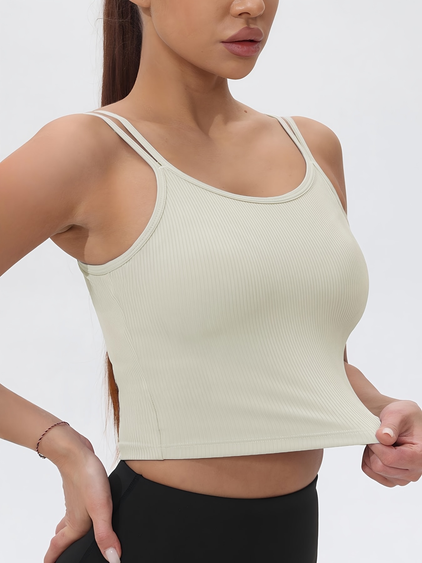 Fitfemme Women's Ribbed Sleeve - Tank Top Ribbed 评论和价格