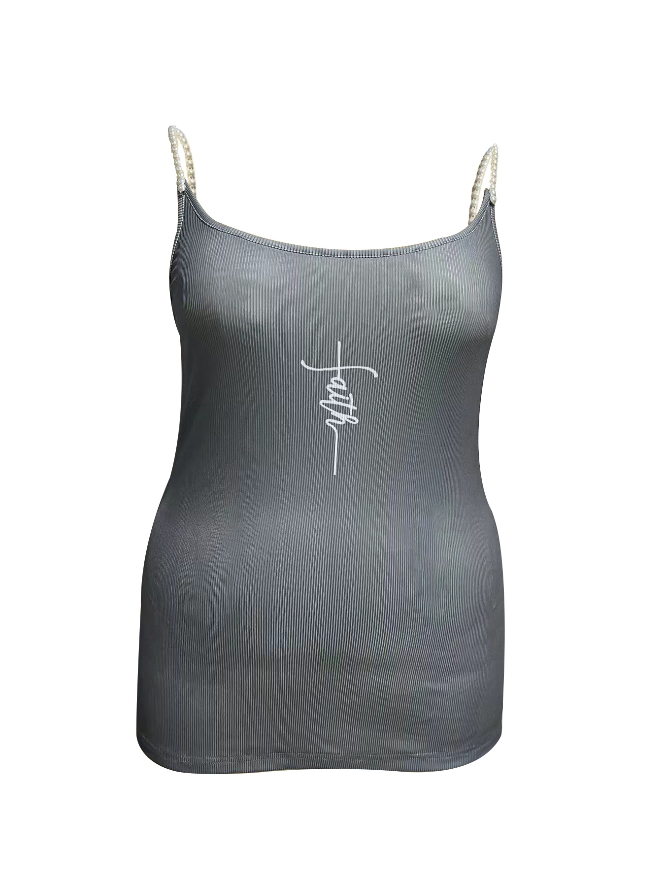 Plus Size Square Neck Pearl St - Tank Top Ribbed 评论和价格